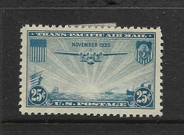 USA 1935 AVION  YVERT N°A21 NEUF MH* - 1a. 1918-1940 Used