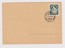 Austria Austrian 1937 Postal Card W/Mothers Day Baby Care Stamp Clear Pmk. (40815) - Storia Postale