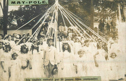 Champigny Sur Marne * Carte Photo * Le MAY POLE , Jeu Anglais Exécuté Par 30 Jeunes Filles Costumées * May Pole Game - Champigny Sur Marne