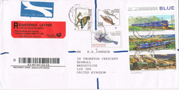 41957. Carta Certificada Aerea  HOUT BAY (Cape) South Africa 1998. Ferrocarril Stamp - Covers & Documents