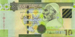 Libya 10 Dinars (P78Ab) 2011 -UNC- - Libia