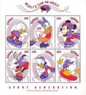 MWD-BK5-262-1 MINT PF/MNH ¤ GUYANA 1999 6w In Serie ¤ THE WORLD OF WALT DISNEY - 70th ANNIVERSARY OF MICKEY MOUSE - Disney