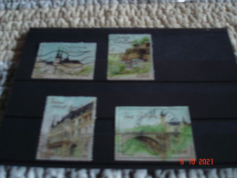 FRANCE  ANNEE 2003   OBLITERES  N° YVERT 3624 A 3627    CAPITALES EUROPEENNES    LUXEMBOURG - Used Stamps