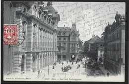 Carte P De 1908 ( Berne / Post Und Aarberggasse ) - Aarberg