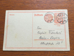 K23 Deutsches Reich Ganzsache Stationery Entier Postal P 153I Von Dessau - Enteros Postales