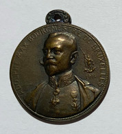 Médaille Bronze. Adolphe Max Bourgmestre De Bruxelles. G. Devreese. Les Vertus Civiques. - Professionnels / De Société