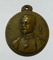 Médaille Bronze. Adolphe Max Bourgmestre De Bruxelles. G. Devreese. Les Vertus Civiques - Professionnels / De Société