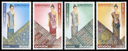 Laos 2003 - Yt 1528/31 ; Mi 1904/07 ; Sn 1603/06 (**) Laotian Textiles - Laos