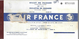 BILLET AVION-10/195-Cie AIR FRANCE-OUAGADOUGOU-DAKAR-BE-RARE - World