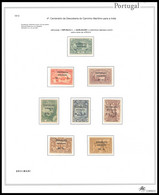 Portugal 1913 AFRICA Vasco Da Gama MNH W/ OVPT "REPUBLICA" "QUELIMANE" + Album PAGE 1 STAMP MH COMPLETE SET - Quelimane