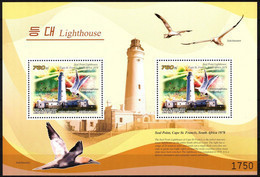 {K044} Korea 2009 Lighthouses Birds II S/S Of 2 MNH - Corea Del Norte