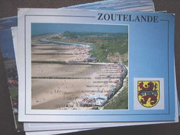Nederland Holland Pays Bas Zoutelande Met Panorama Strand En Wapen - Zoutelande