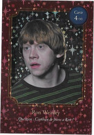 Carte Harry Potter Auchan N°4 Ron Weasley - Harry Potter