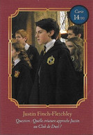 Carte Harry Potter Auchan N°14 Justin Finch-Fletchley - Harry Potter