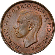 Monnaie, Grande-Bretagne, George VI, Farthing, 1947, TTB+, Bronze, KM:843 - B. 1 Farthing