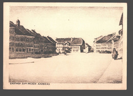 Aarberg - Gasthof Zum Falken - Zeichnung Von Friedr. Wyss - Aarberg