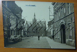 Maldegem Markstraat  Fotokaart RPPC Carte Photo- Uitgever Papierhandel Huyghe Bauwens - Maldegem