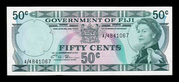 Fiji 50 Cents Elizabeth II 1971 Pick 64b SC-/SC AUNC/UNC - Fidji