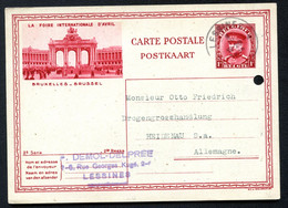 INTERNATIONAL EXPOSITION BRUSSELS 1935 Belgium Pictorial Postal Card #15-4 Lessines - Germany 1934 - 1935 – Brüssel (Belgien)