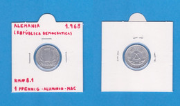 ALEMANIA (REPÚBLICA DEMOCRÁTICA)  1  PFENNIG  1.968  KM#8.1  MBC/VF   DL-12.793 - 1 Pfennig