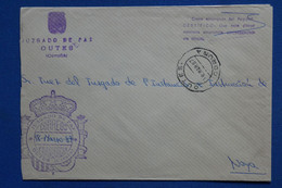 AC9 ESPANA  BELLE LETTRE   1987  JUZGADO DE PAZ  OUTES + + AFFRANCHISSEMENT INTERESSANT - Lettres & Documents