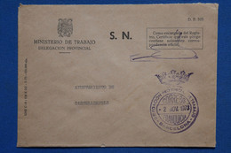 AC9 ESPANA  BELLE LETTRE   1973 JMINISTERIO TRABAJO BARCELONA + + AFFRANCHISSEMENT INTERESSANT - Briefe U. Dokumente