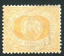 SAN MARINO 1892 CIFRA 30 C. ** MNH CENTRATO - Ongebruikt