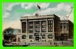 HAMILTON, ONTARIO - HAMILTON TERMINAL STATION - ANIMATED WITH PEOPLES - TRAVEL IN 1907 - W. G. MACFARLANE PUB - - Hamilton