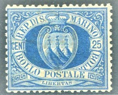 SAN MARINO 1894 CIFRA 25 C. ** MNH CENTRATA - Ungebraucht