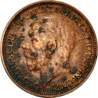 Monnaie, Grande-Bretagne, George V, Farthing, 1928, TB, Bronze, KM:825 - B. 1 Farthing