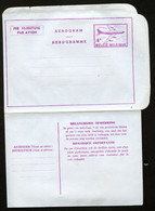 Belgique Aérogramme #8V II Mi. LF9II Neuf 1960 - Aerogramas