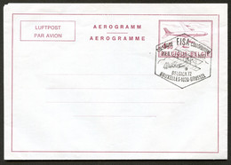 Belgique Aérogrammes #12V Mi. LF12V Cachet Spécial BIPLAN Bruxelles 1972 - Aerogramme