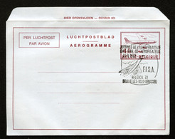 Belgique Aérogrammes #13II Mi. LF12bII Cachet Spécial CONCORDE Bruxelles 1972 - Aérogrammes