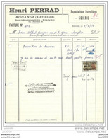 BODANGE ..-- 1956 . Facture De Scierie Henri PERRAD Vers Firme Alfred Yungers De LONGLIER . - Fauvillers