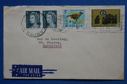 AC9 AUSTRALIA  BELLE CARTE    1966  POUR  MAURITIUS+  + AFFRANCHISSEMENT PLAISANT - Brieven En Documenten