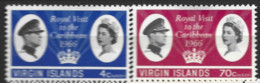 British Virgin Islands  1966 SG  201-2  Royal Visit  Mounted Mint - British Virgin Islands
