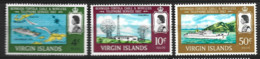 British Virgin Islands  1967 SG  217-9  Cable And Wireless   Mounted Mint - Iles Vièrges Britanniques