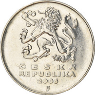 Monnaie, République Tchèque, 5 Korun, 2006, TB+, Nickel Plated Steel, KM:8 - Tchéquie