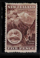 NZ 1898 5d Otira Gorge SG 253a HM ZZ#21 - Ungebraucht