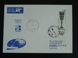 Lettre Premier Vol First Flight Cover Tel Aviv --> Wien 1966 El Al Israel Airlines Ref 99715 - Cartas