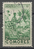 Comores - Comoros - Komoren 1950-52 Y&Tn°4 - Michel N°23 (o) - 2f Femme Indigène - Used Stamps