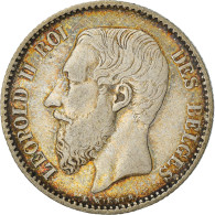 Monnaie, Belgique, Leopold II, Franc, 1886, TTB, Argent, KM:28.2 - 1 Frank