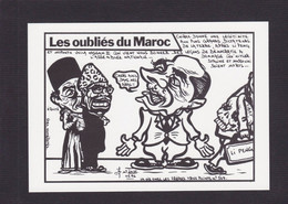 CPM Maroc Tirage Signé 50 Exemplaires Numérotés Signés Par JIHEL Satirique Caricature Chine Tibet Mobutu - Other & Unclassified