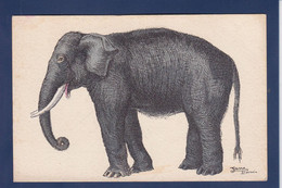CPA éléphant Illustrateur Jane Paris Non Circulé - Elefantes