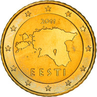 Estonia, 50 Euro Cent, 2011, Vantaa, SUP+, Laiton, KM:66 - Estonie