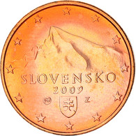 Slovaquie, Euro Cent, 2009, Kremnica, TTB+, Copper Plated Steel, KM:95 - Slowakije