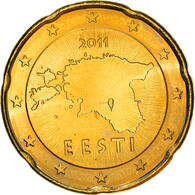 Estonia, 20 Euro Cent, 2011, Vantaa, SPL+, Laiton, KM:65 - Estonie