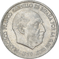 Monnaie, Espagne, Francisco Franco, Caudillo, 10 Centimos, 1959, TTB+ - 10 Pesetas