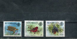 Seychelles 1982 Yt 517A 517D-517E Série Courante - Seychellen (1976-...)