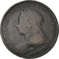 Monnaie, Grande-Bretagne, Victoria, 1/2 Penny, 1897, B+, Bronze, KM:789 - C. 1/2 Penny